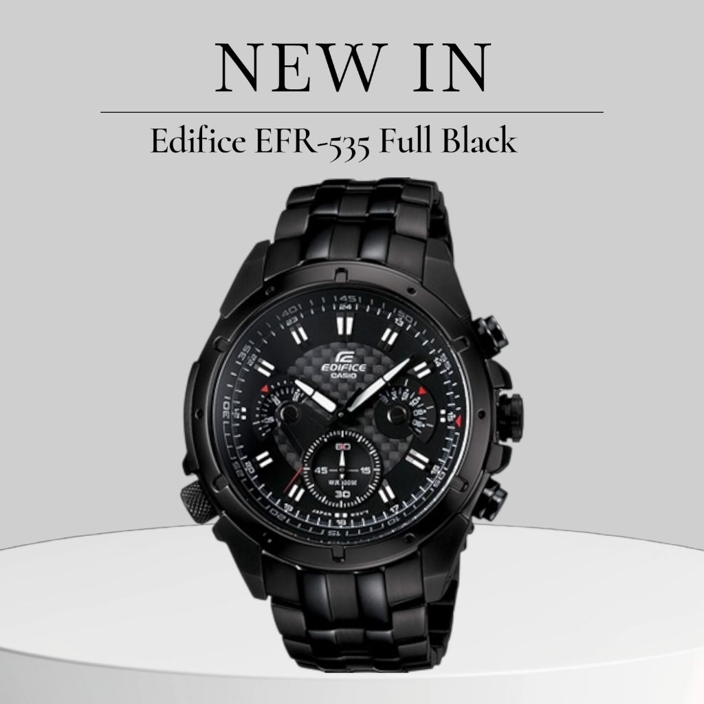 Jam Tangan Pria Edifice EF-535BK-1AVDF