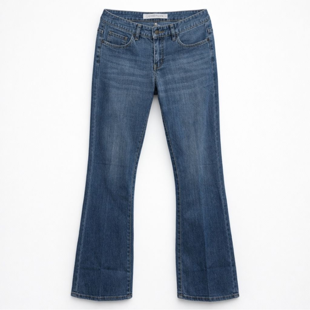 Giordano Women Drop Waist Bootcut Jeans Original size 26 - Preloved Kondisi Baik 80%