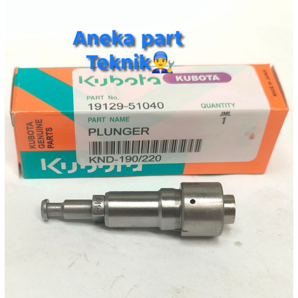 Plunger KND190 KND220 KND250 Kubota Diesel Plunger A116