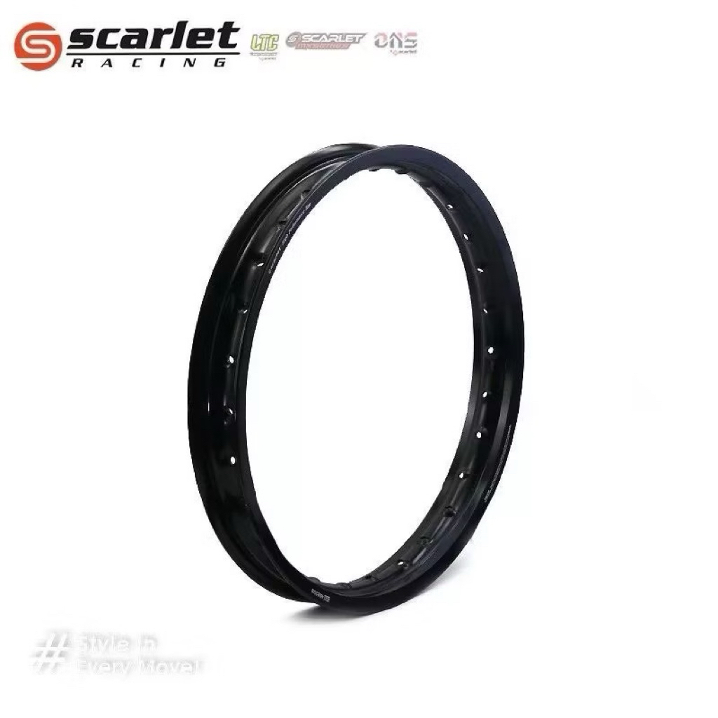 velg scarlet 140 17 hitam glossy velg rim scarlet ukuran 140 hitam ring 17 black