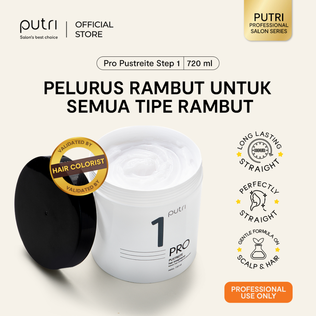 [PROFESSIONAL USE ONLY] Putri Pro Pustreite Step 1 Neutralizer Finishing untuk Meluruskan Rambut | H