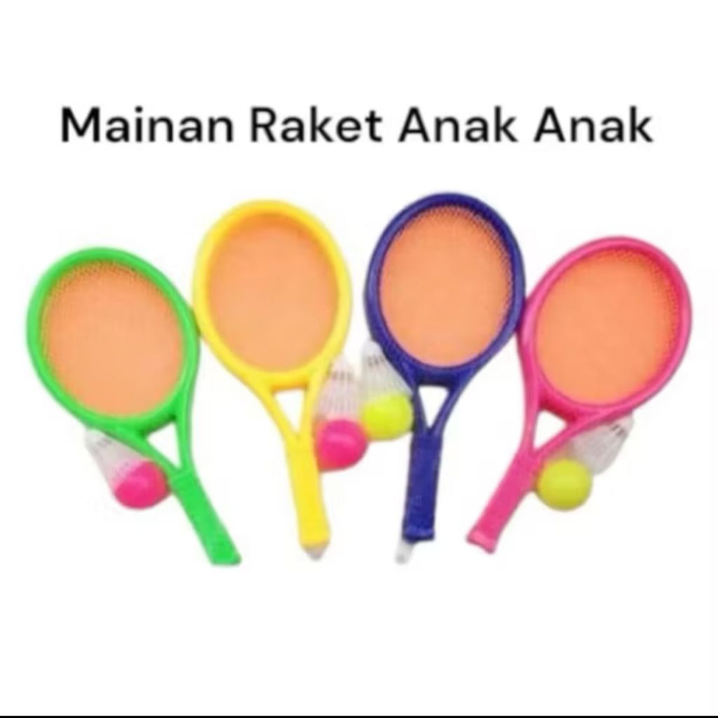 Mainan Raket isi 2 Pcs Anak anak/Mainan Mini Badminton Tenis