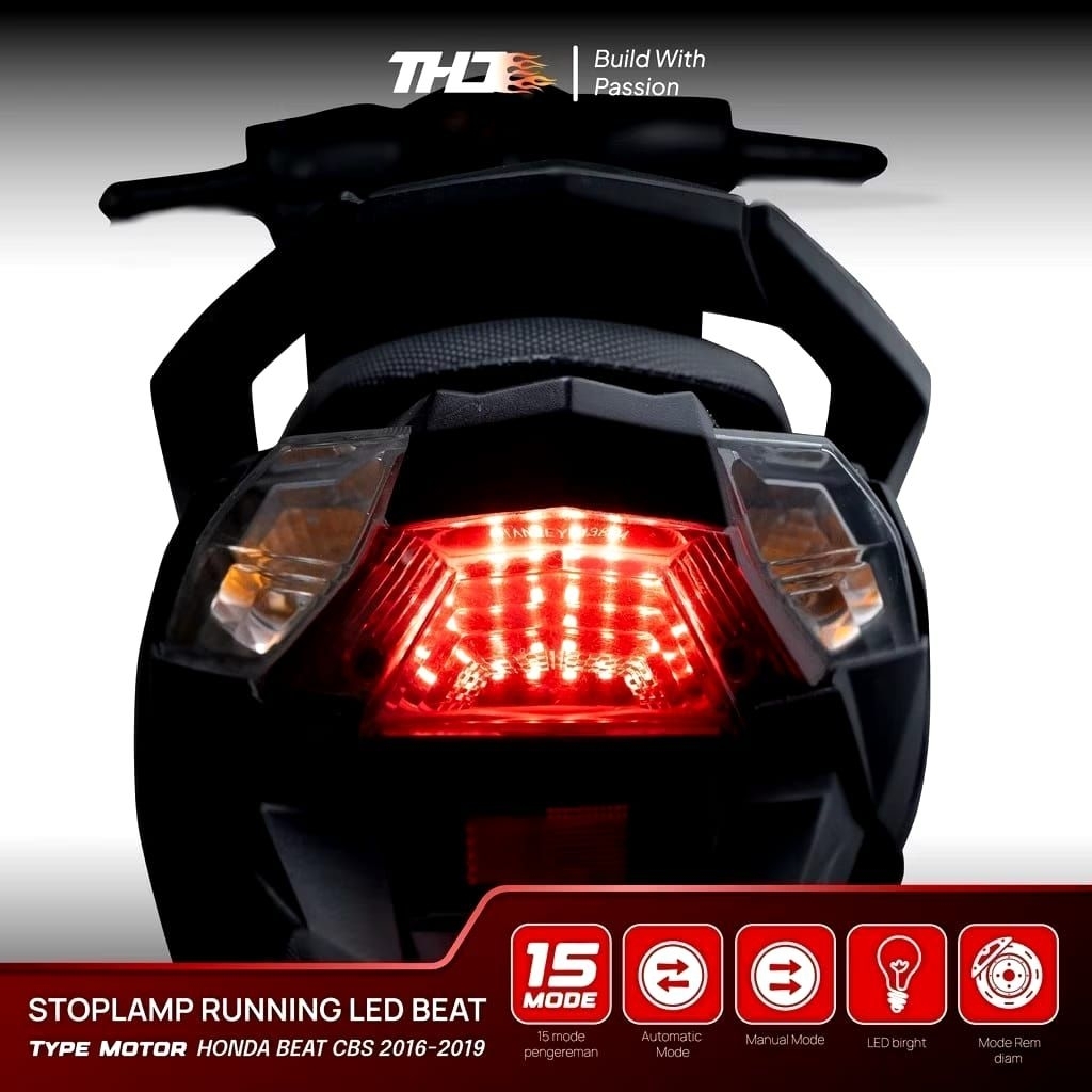 AVN Stoplamp Running Beat Deluxe Beat Fi Beat Street Beat Esp 2016 2019 2020 2024 15 Mode Otomatis