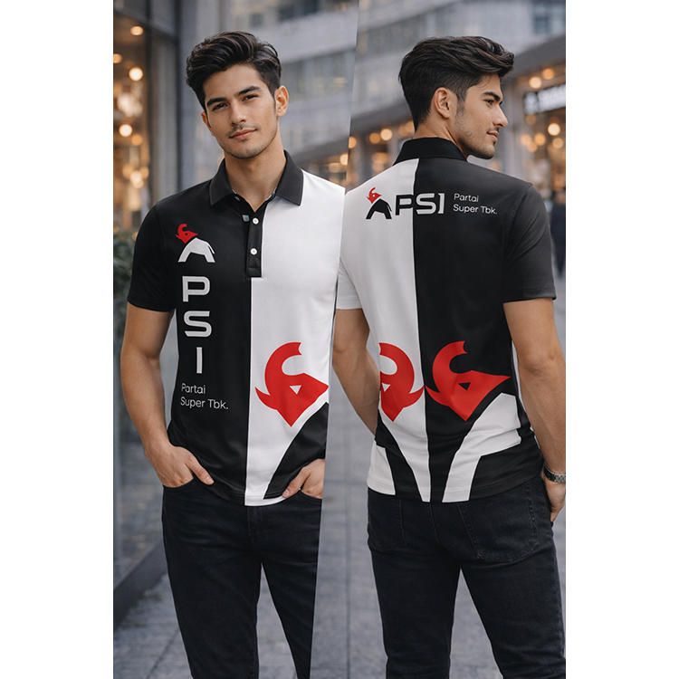 Kaos PSI terbaru 2025  Polo Partai Super Tbk New logo - Kaos Berkerah Polo PSI