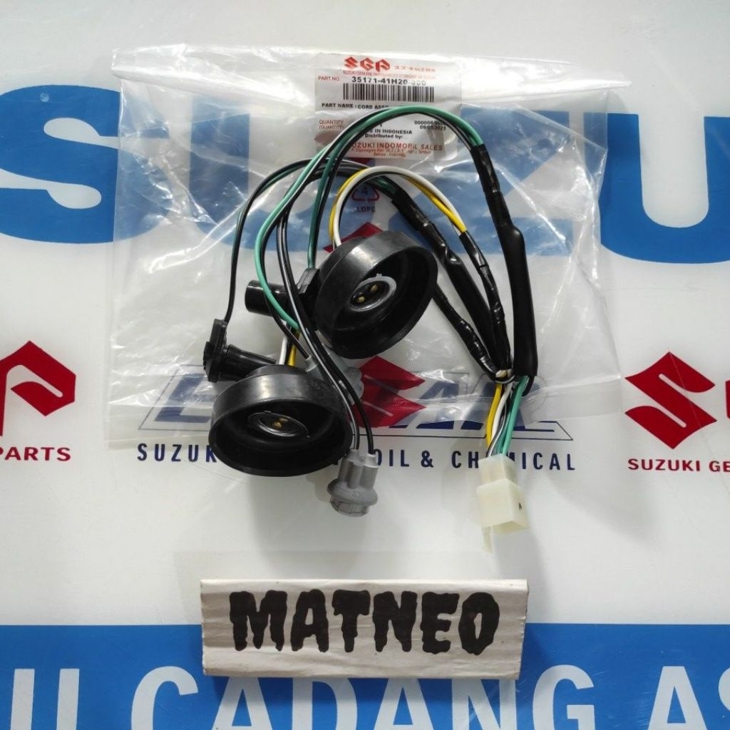 kabel soket fiting lampu depan Suzuki SkyDrive 125 original SGP 35171-41H20