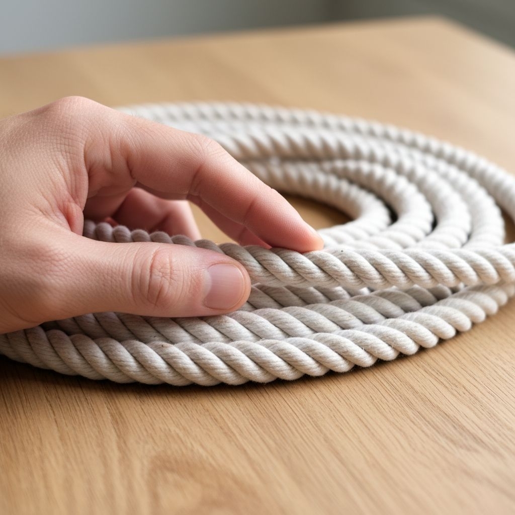 Tali Tambang Bahan Kain Katun 14mm Harga per Meter