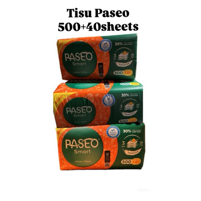 Tisu Paseo 500+40sheets harga grosir murah