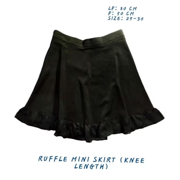 Ruffle Mini Skirt | Rok Renda | Rok Pendek | A-line Skirt