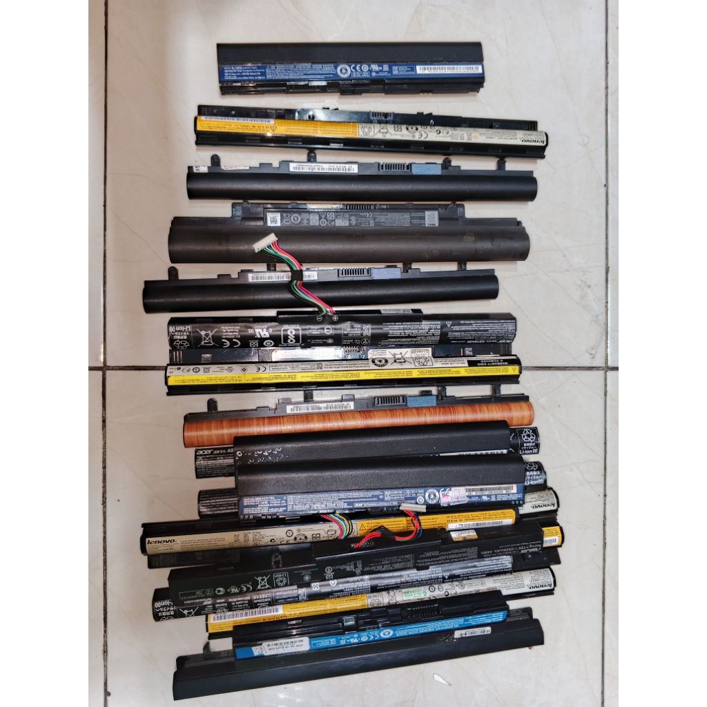 Baterai Battery Batre Bekas Laptop Notebook Netbook Rusak Drop