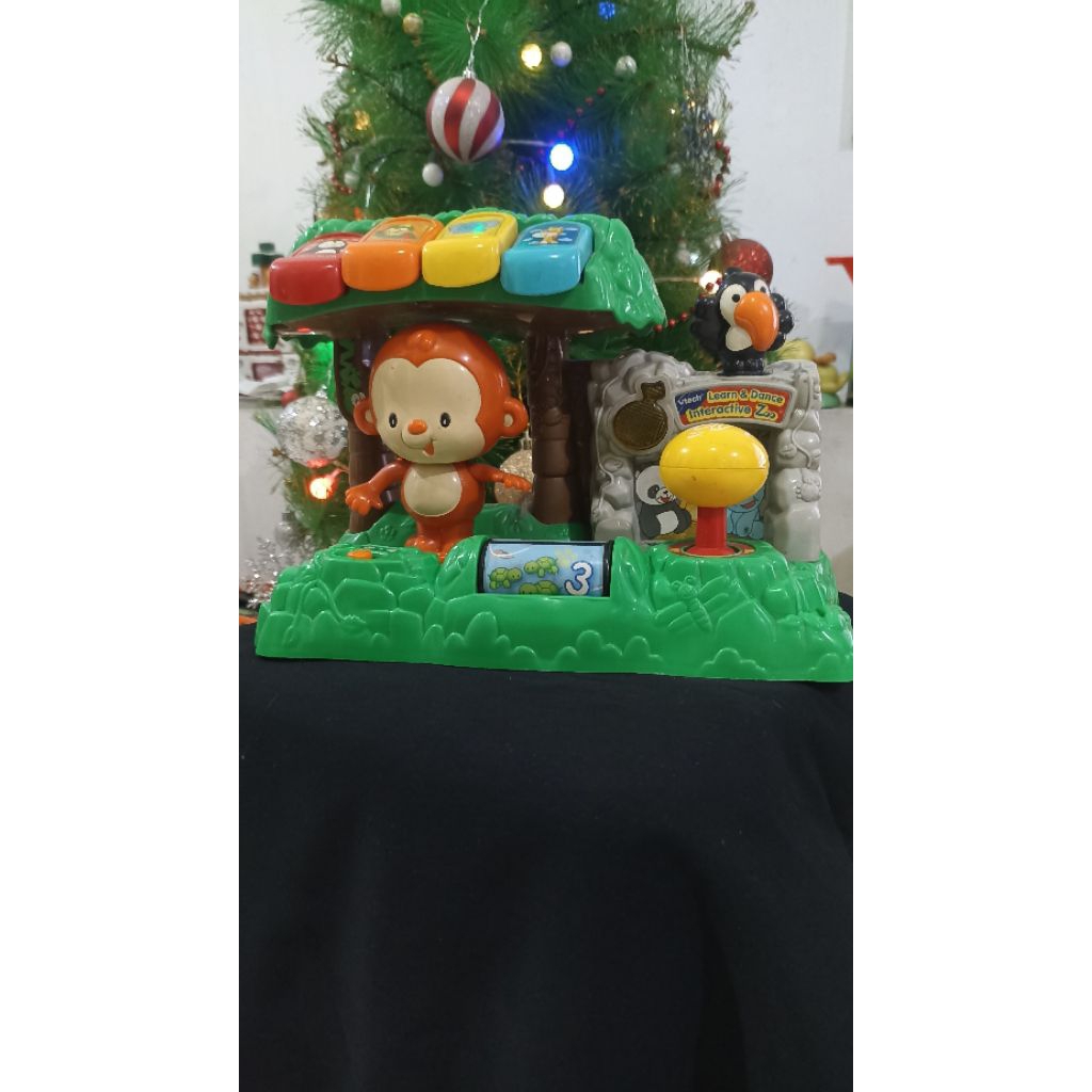 Vtech dancing monkey mainan musik anak bayi edukasi tombol suara nyala semua