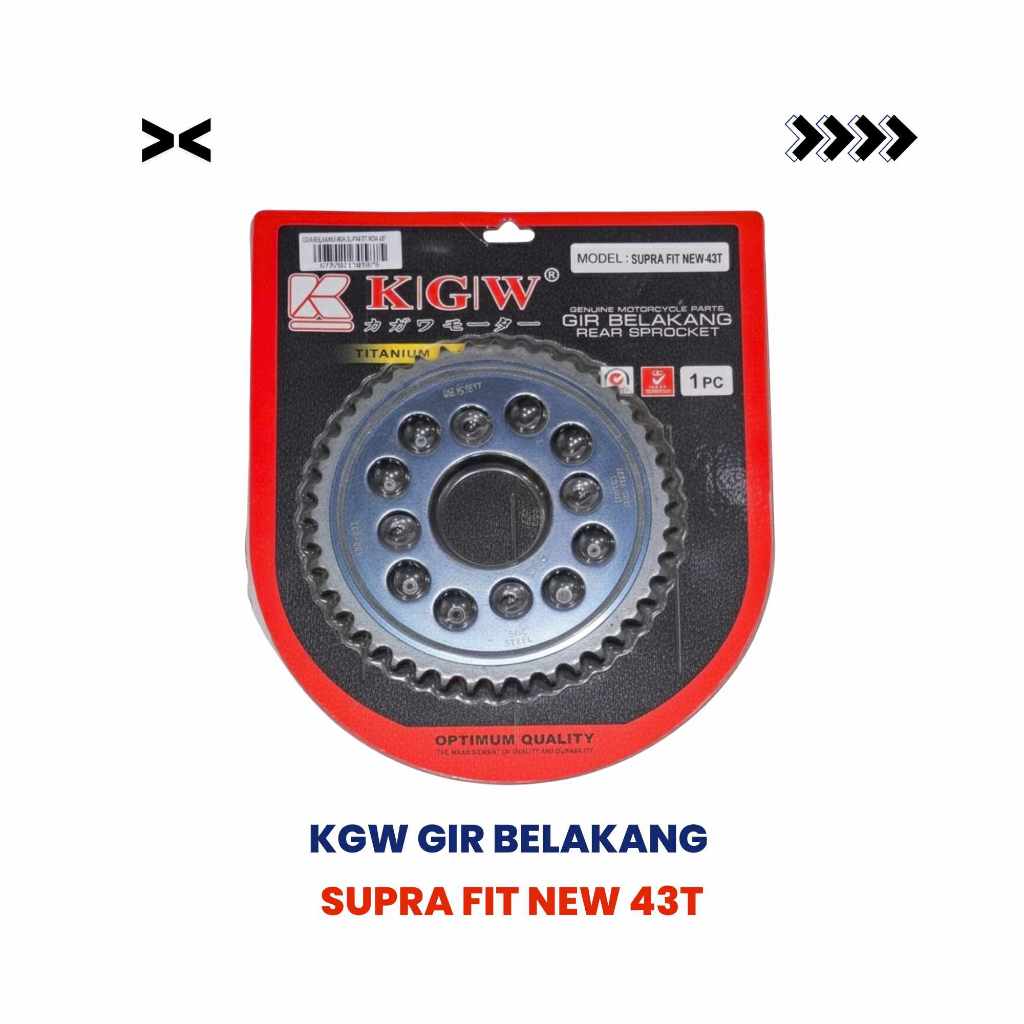 GEAR BELAKANG KGW SUPRA FIT NEW-43T