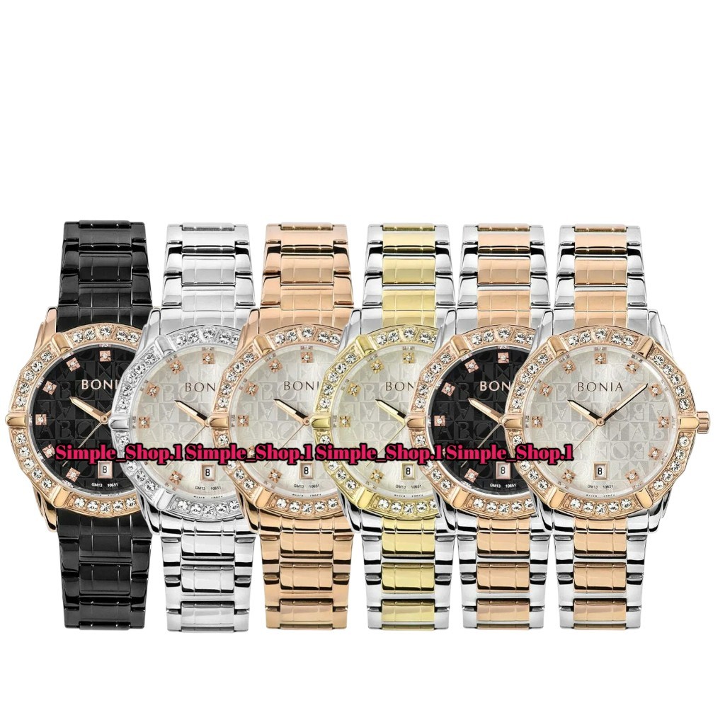 Original 100% Jam Tangan Wanita BONIA ELEGANCE BNB10651 B10651 MONOGRAM Garansi Resmi 2 Tahun