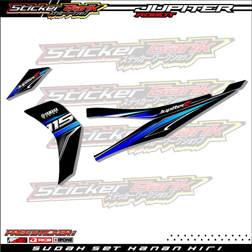 STRIPING VARIASI YAMAHA JUPITER Z ROBOT / STICKER LIST VARIASI MOTOR JUPITER Z ROBOT