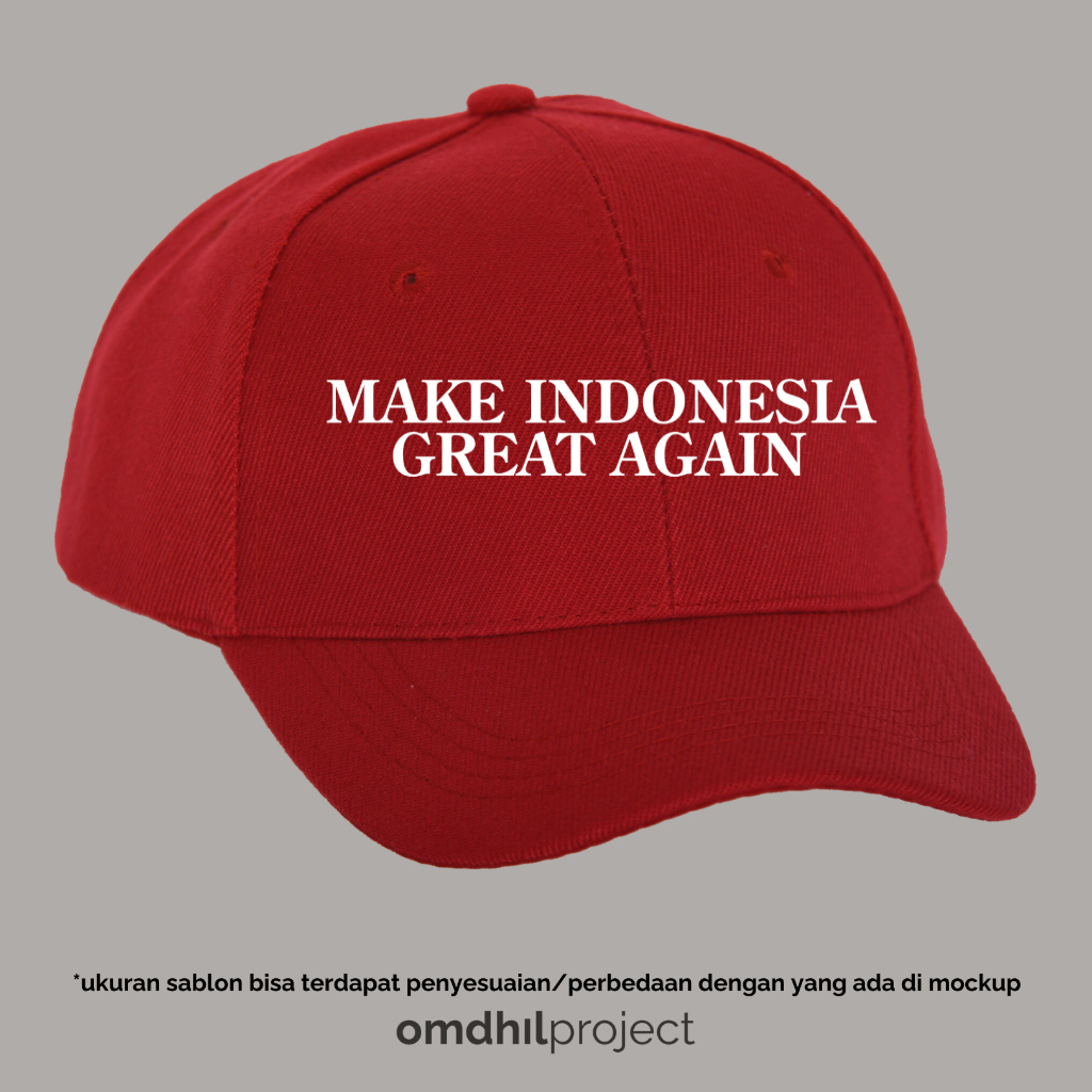 Topi Prem Trucker Sablon: MAKE INDONESIA GREAT AGAIN