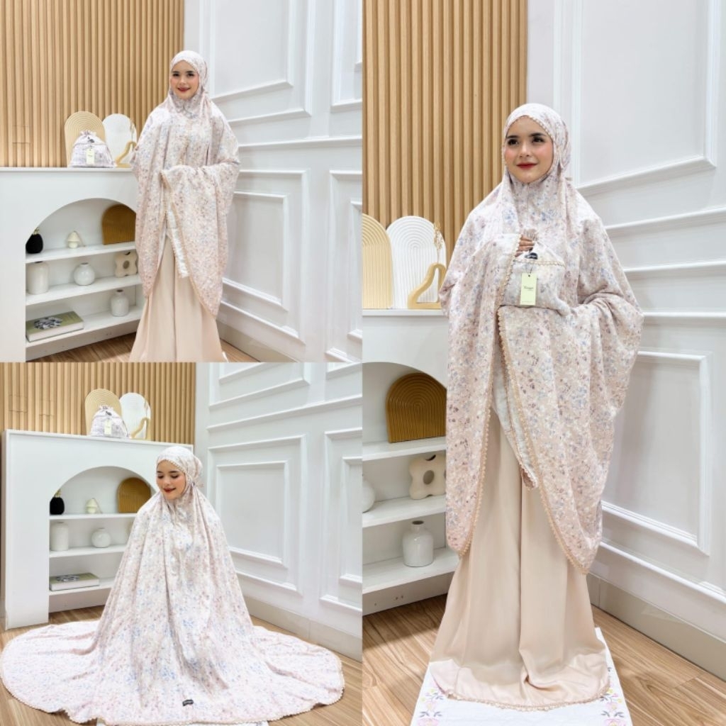 mukena Jumbo Kanaya/mukena by Kanaya/mukena Adem/Mukena Rayon