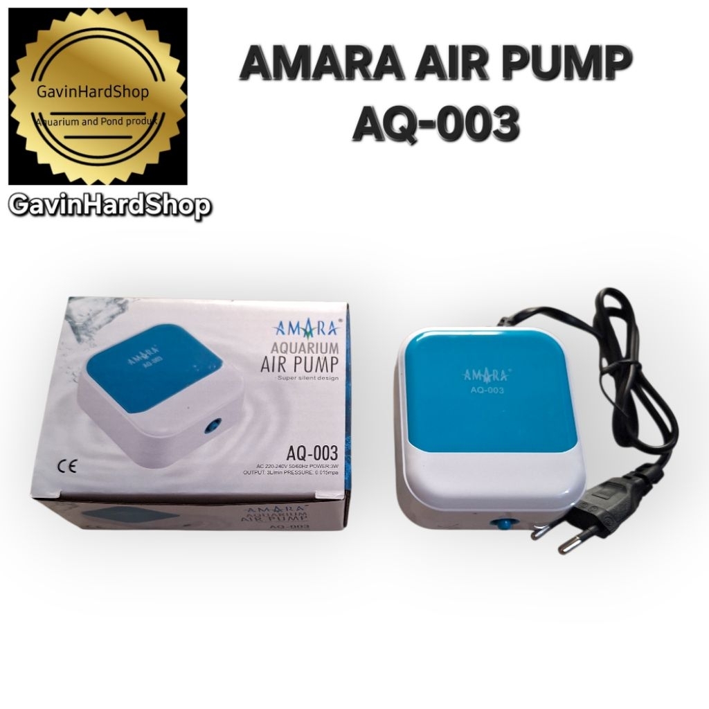 Air Pump Pompa Udara Mesin Udara Aerator Aquarium Amara Air Pump AQ-003