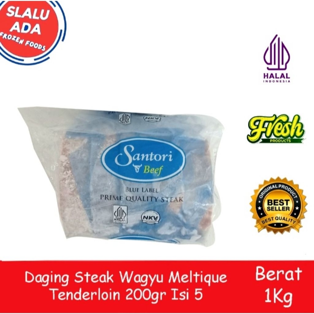 Daging Steak Wagyu Meltique Tenderloin Berat 1 Kg
