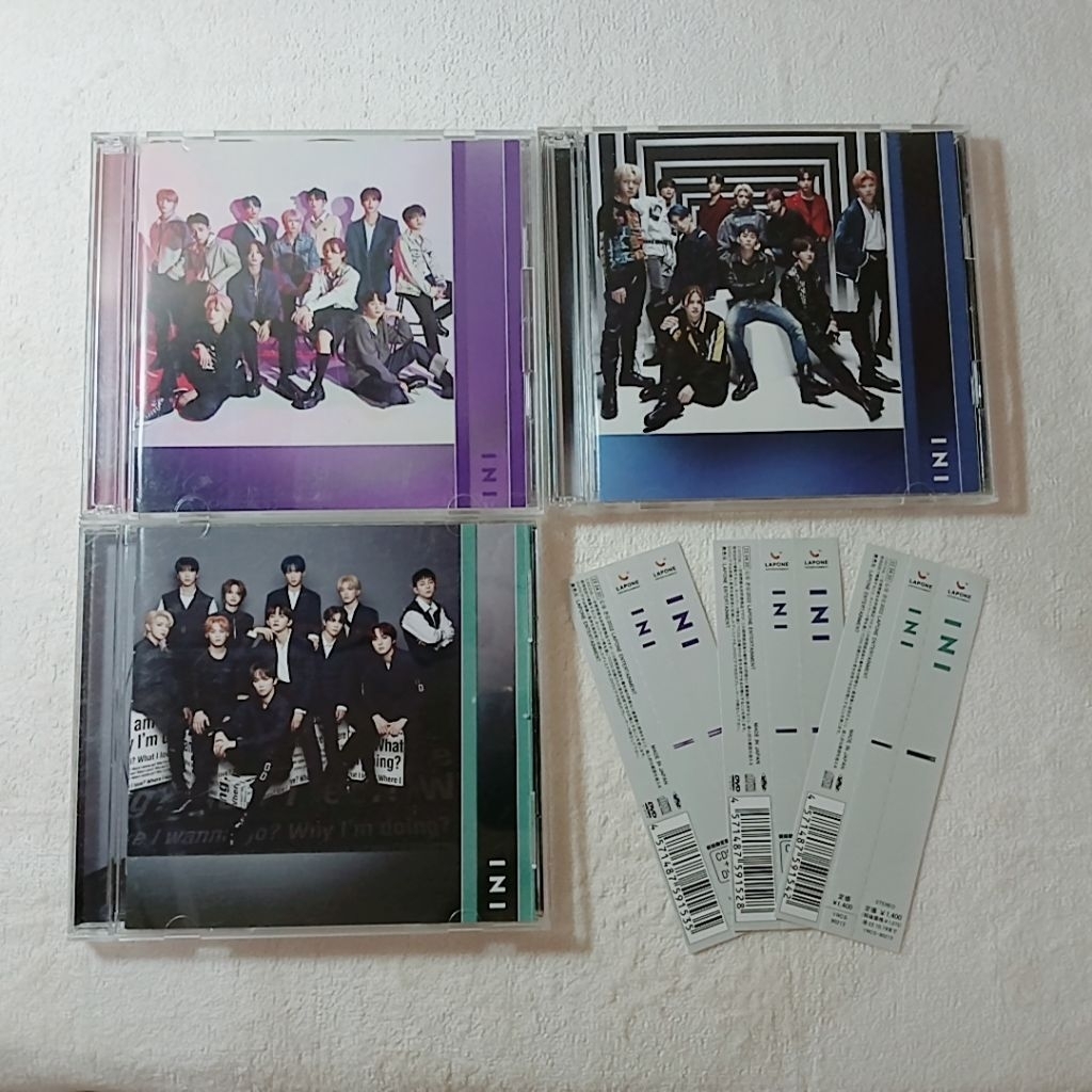 CD Single Album INI JPOP I 3 Set