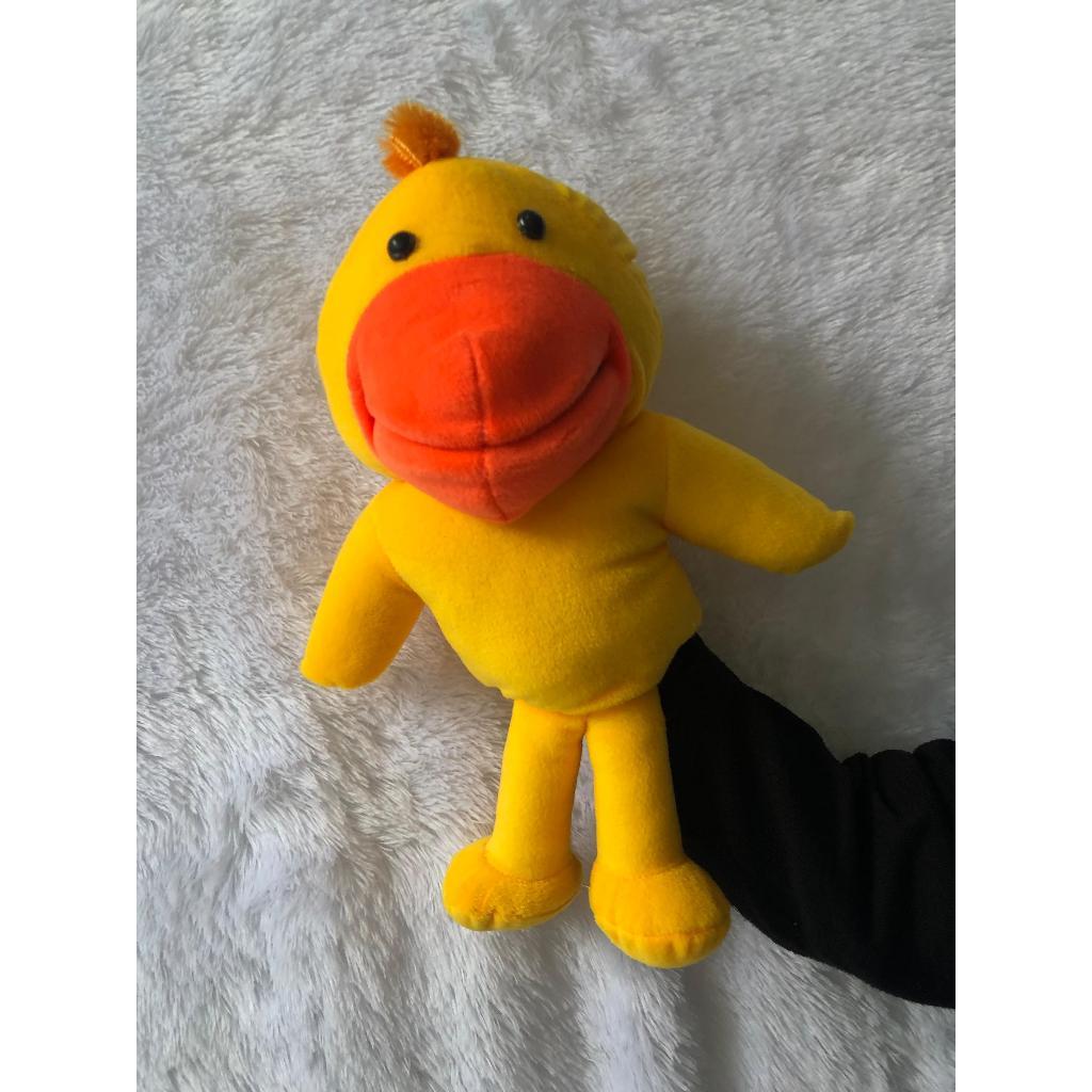 Hand Puppet Hewan Bebek,Elang,Buaya, Burung Kakak Tua Boneka Muppet ukuran jumbo 75cm Mainan Boneka