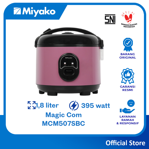 Magic Com Miyako MCM507SBC Nanoal - Rice cooker 1.8 Liter - Magic Warmer Plus 3in1