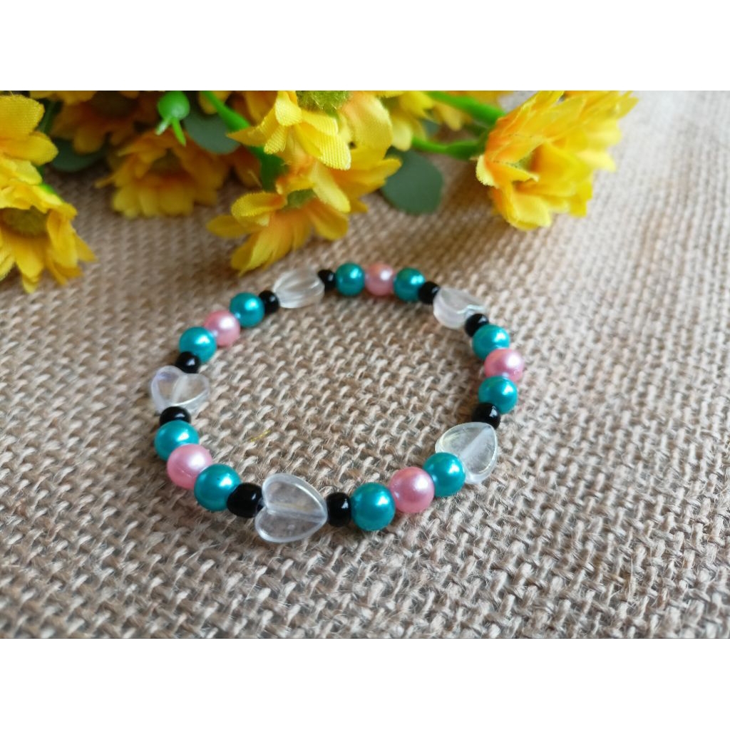 ( Batam) Gelang Anak Gelang Manik Mutiara Sintetis, elastis, cantik