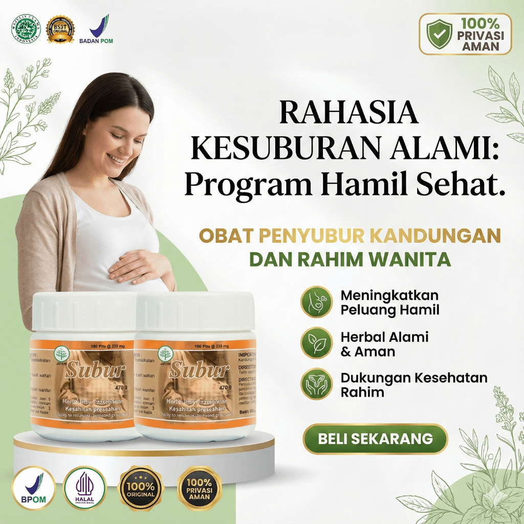 DAPAT 3 PCS Obat Penyubur Kandungan & Rahim Wanita Ampuh Cepat Hamil - Herbal Promil Pelancar Haid