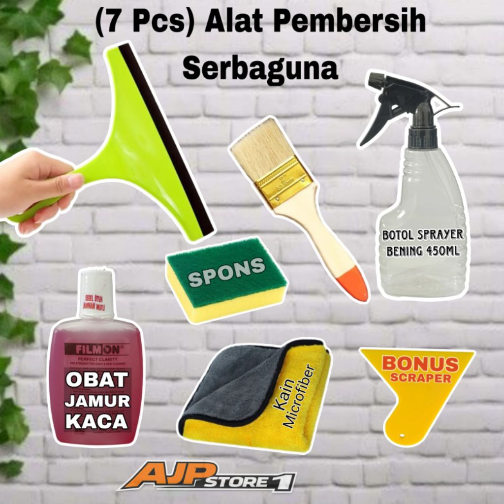 Alat Pembersih Kaca Serbaguna Cling Cairan Pembersih Kaca Paket Alat Kebersihan Murah Berkualitas