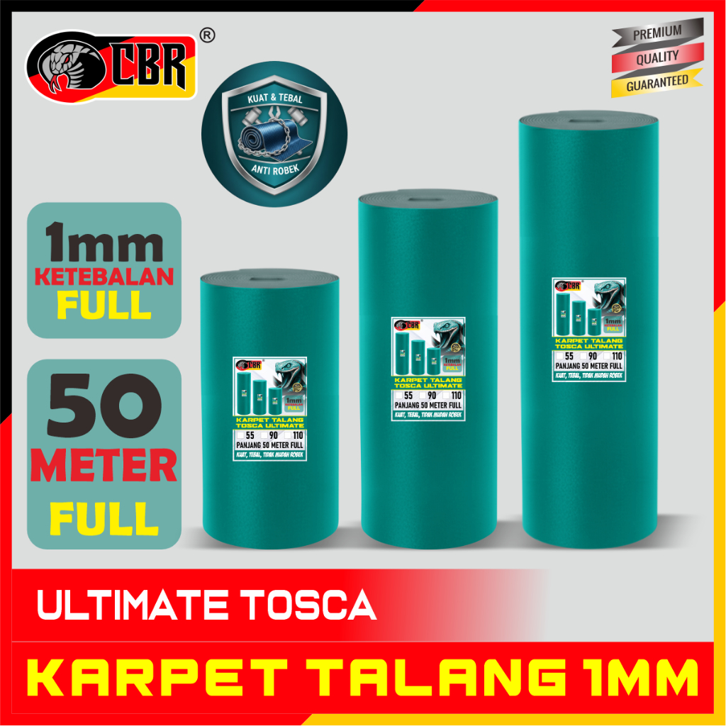 CBR ULTIMATE TOSCA Karpet Talang Air Hijau Toska 50 Meter FULL 55cm 90cm 110cm- Karpet Atap Anti Boc