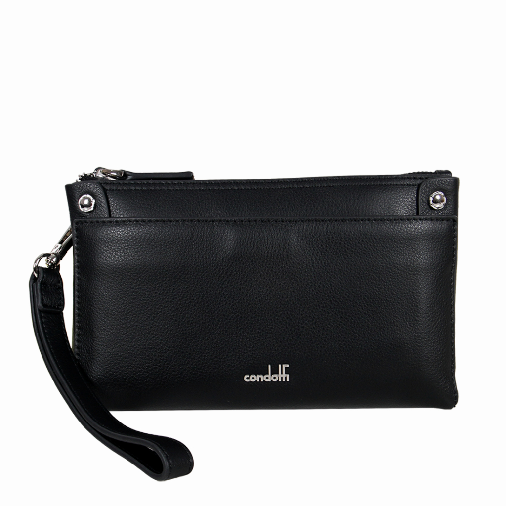 Condotti Leather Clutch Bag 94400 Black