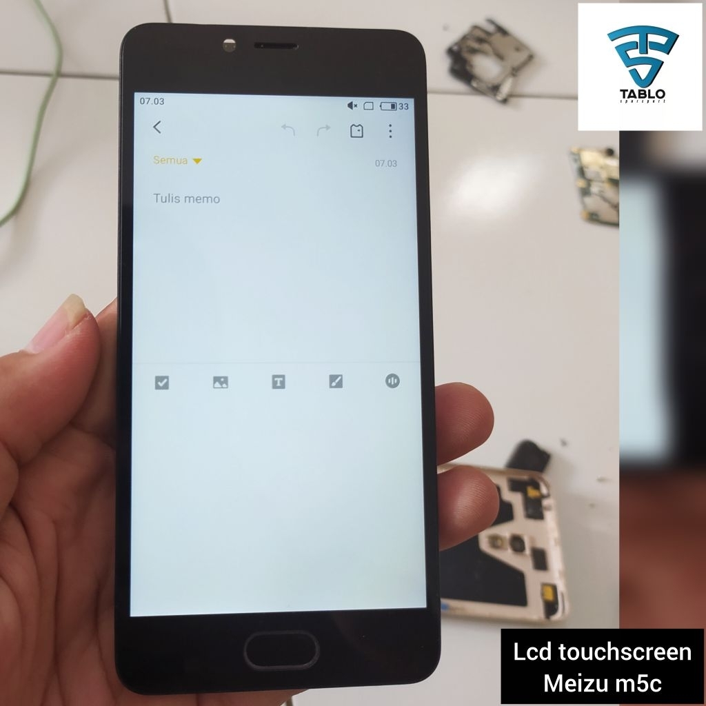 LCD touchscreen Meizu m5c sentuh eror