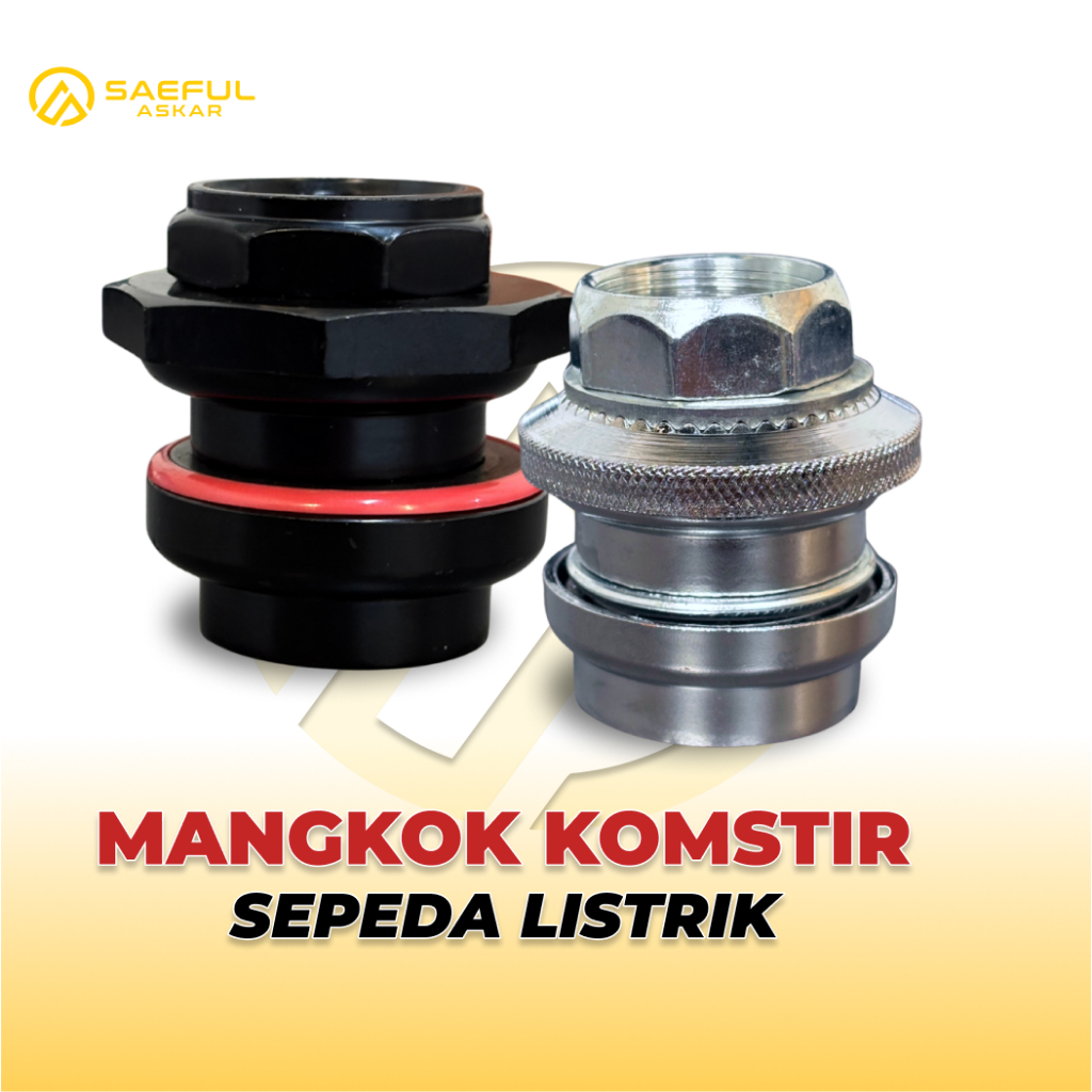 Head Set Komfork Mangkok Stir Sepeda Listrik