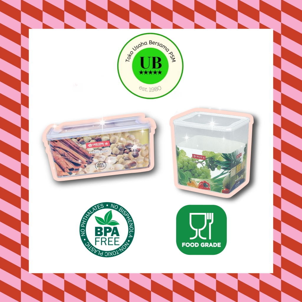 LION STAR PRAXIS KOTAK MAKAN PLASTIK BENING 200 (2L) TEMPAT MAKAN SEALWARE BENING PLASTIK MURAH
