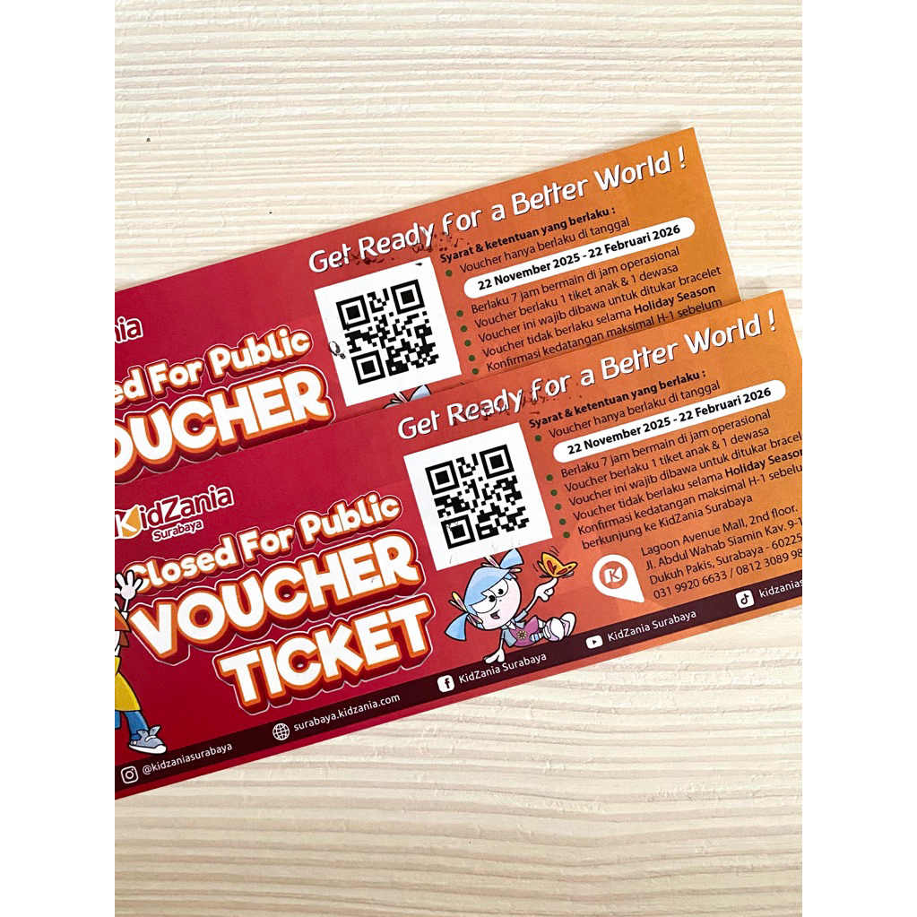 Voucher Ticket Kidzania Surabaya Termurah