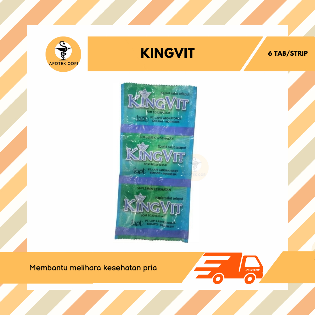KINGVIT STRIP 6 TABLET / SUPLEMEN KESEHATAN PENYUBUR PRIA