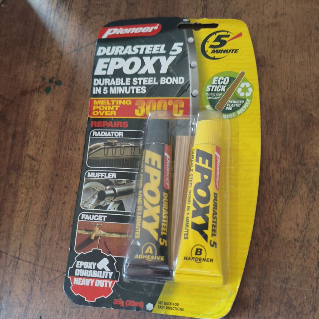 Lem Besi Durasteel Epoxy Pioneer (20ml) Anti Panas