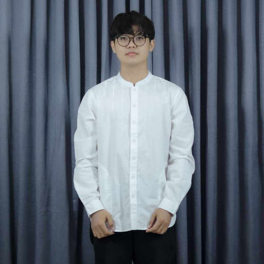 Kemeja Koko Pria Panjang Cardinal CAHAI03078J 08A Putih Polos Katun Original