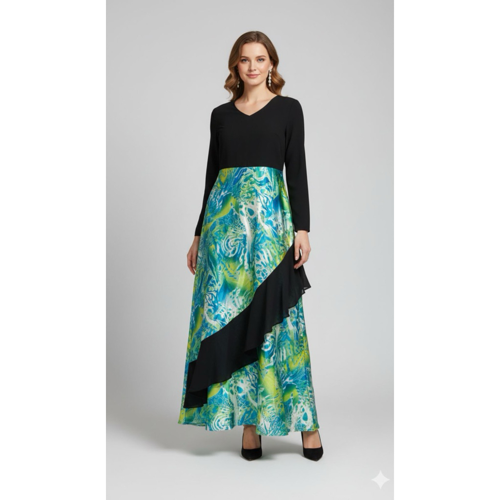 ( LUXOYEZ ) BISA INSTANT | Gamis Syari Ceruty Renda Dewasa Remaja – Dress Muslimah Terbaru Elegan Tu