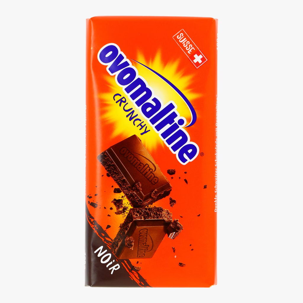 Ovomaltine Crunchy Chocolate Bar Noir Coklat Import 100gr