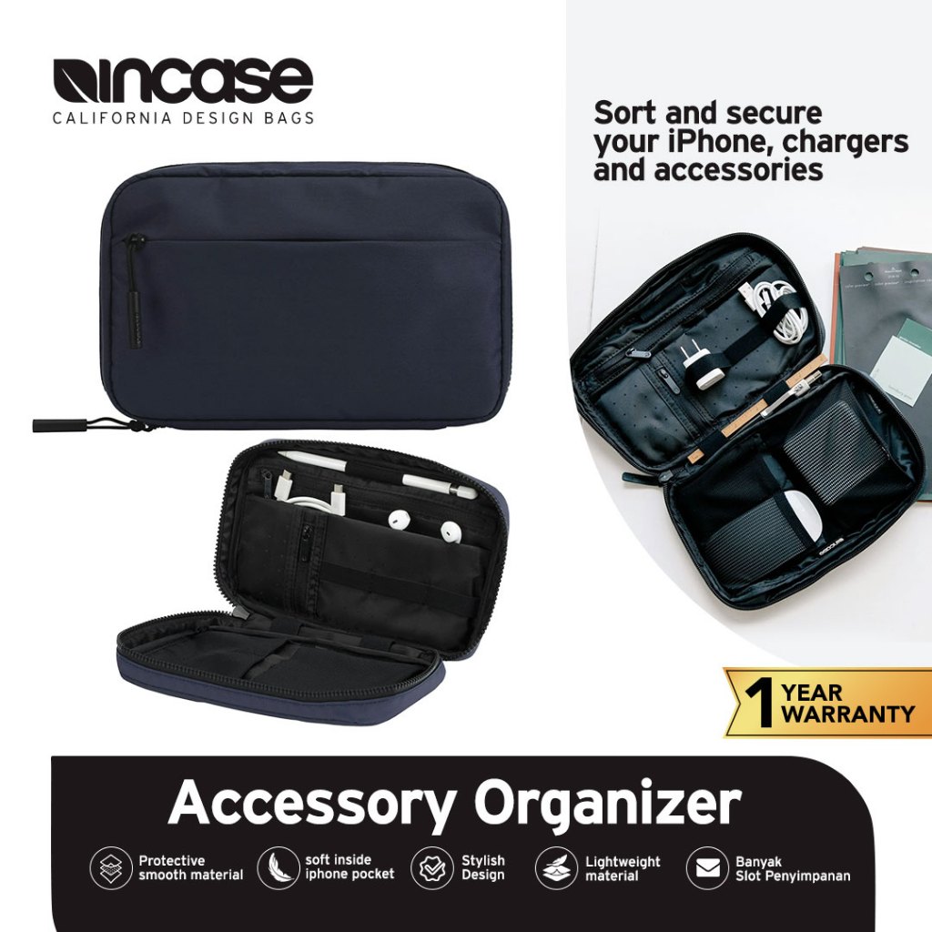 Incase Organizer Pouch Bag Nylon Accessory | Pouch Bag pria | Tas Tangan pria | Tas Mini | INTR40040