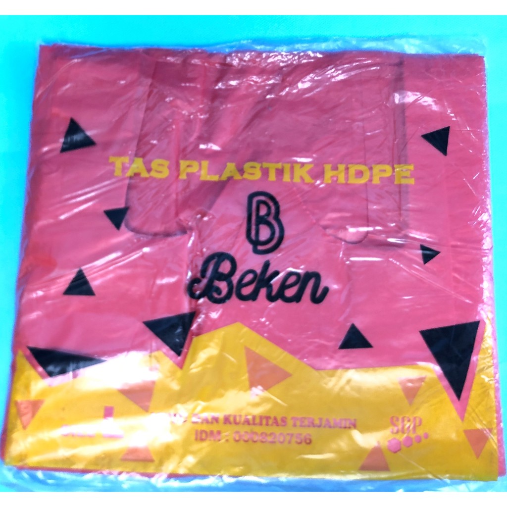 Kantong Kresek Merah HDPE Jumbo 40x65 cm | Plastik Belanja Tebal Kuat | Kresek HD Merah Ukuran Besar