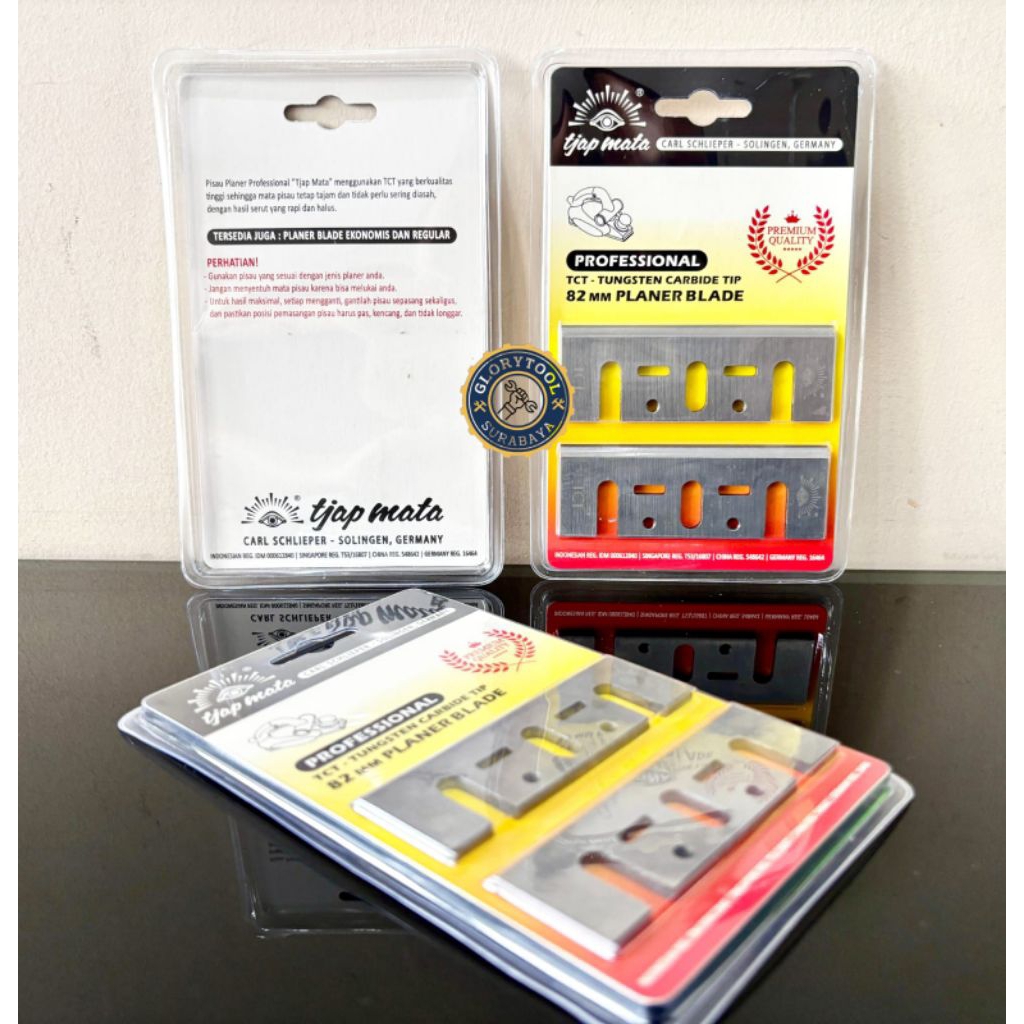 Mata Pisau Serut 82 mm-Planer Blade TCT- Mata Ketam -Pisau Sugu Tjap Mata- Pisau Ketam Tjap Mata