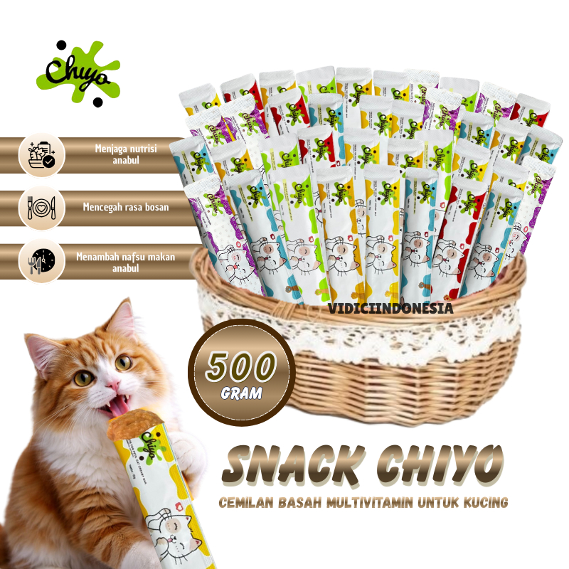 Snack Kucing Cat Strip Creamy mix 500gr /Makanan Snack Kucing Adult Kitten Cat Strips/Cat Strip