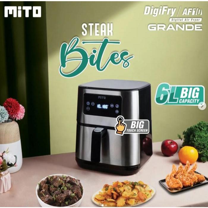 Air Fryer Mito AF 10 Jumbo 6 Liter Digital Airfryer Mito Grande AF-10