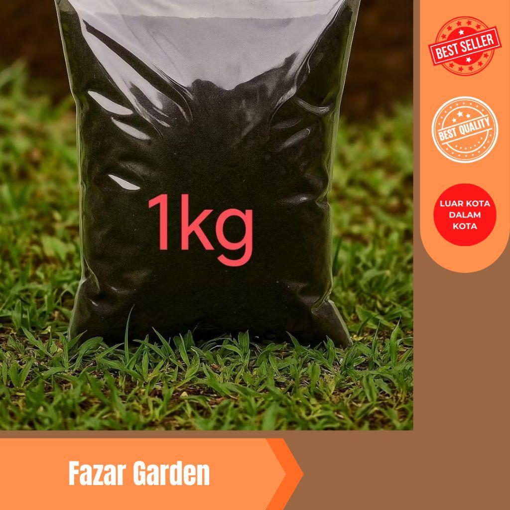 tanah lembang 1 kg, metan tanah lembang halus kemasan ekonomis 1 kg pupuk pelebat