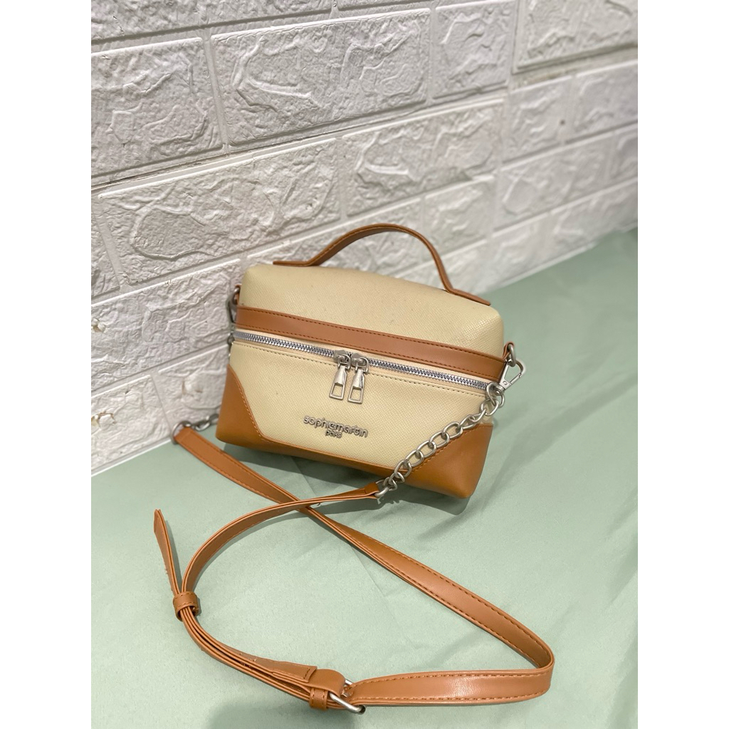 SOPHIE MARTIN Sling Bag Brown