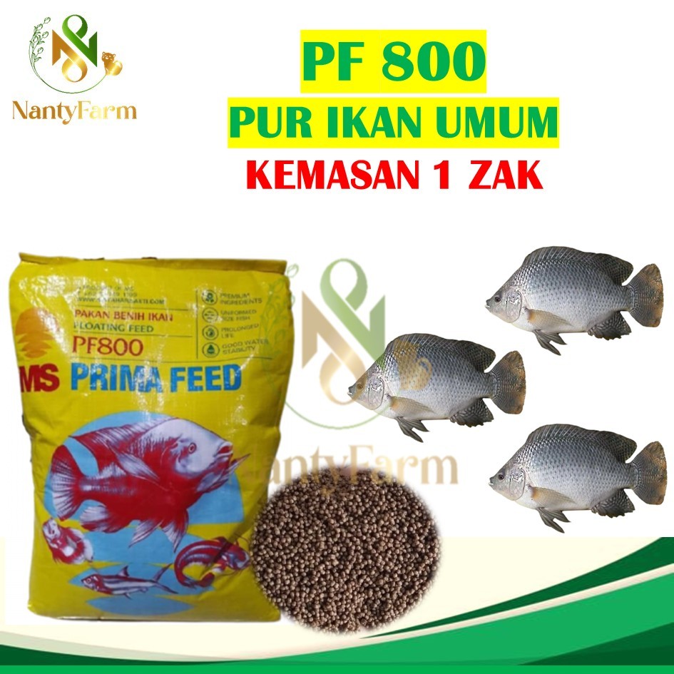 PF 800 Kemasan KARUNG/ZAK 10KG Pelet Benih Ikan