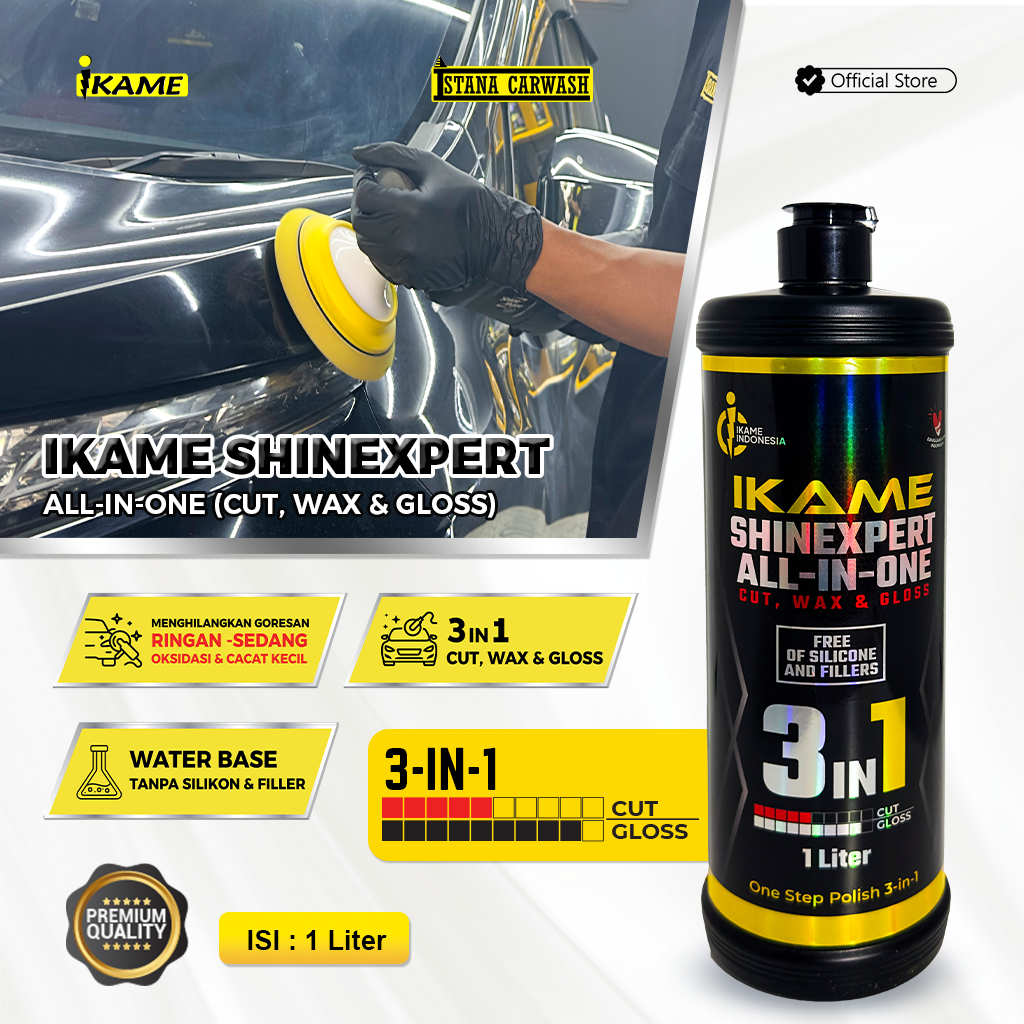 "IKAME" ShineXpert All in One 1 Liter / Wax Protection Mobil / Salon Mobil Wax Protection / Perawata
