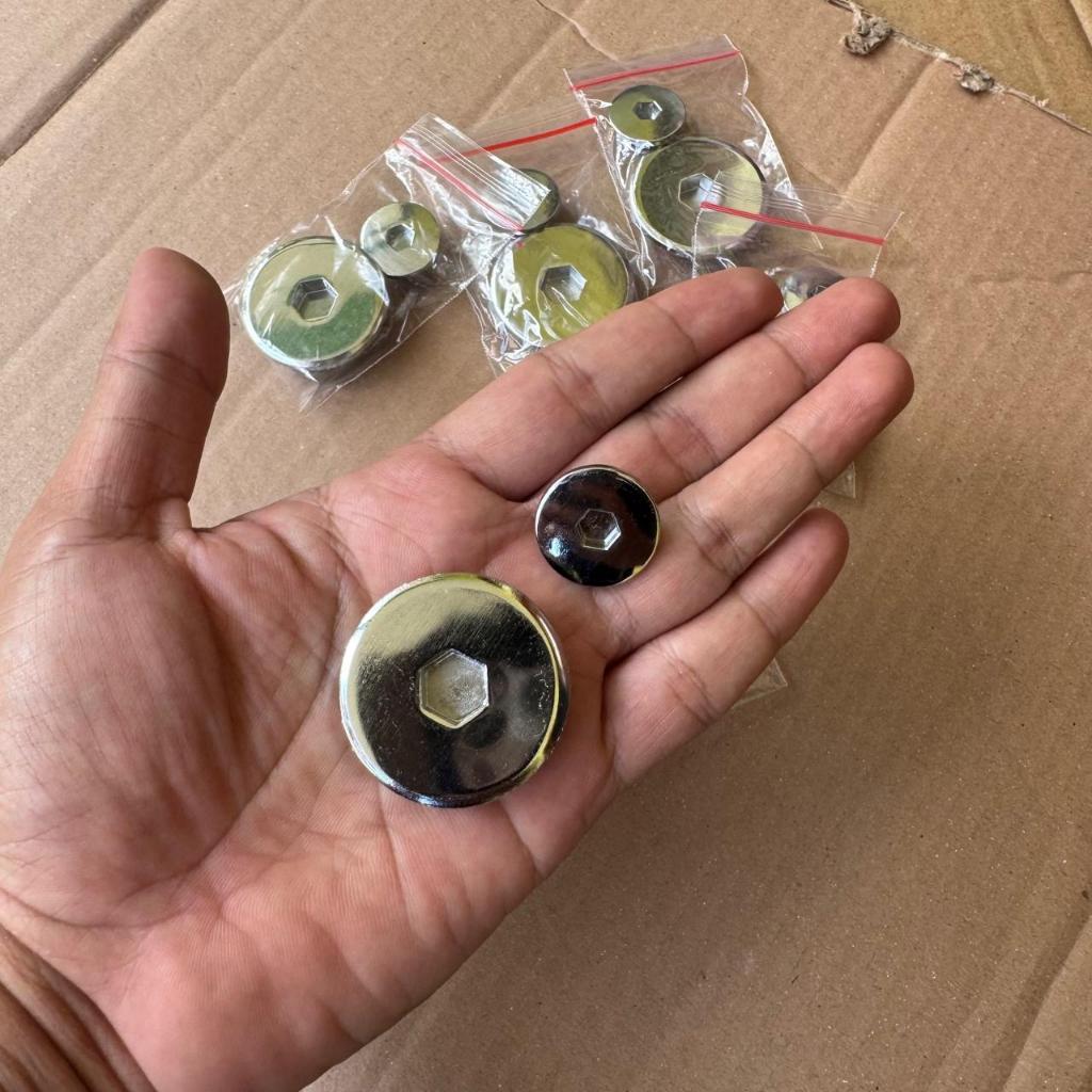 AHM ORIGINAL BAUT TUTUP MAGNET MAHNET KALTER KIRI MP GL CB TIGER BEBEK KIRANA PRIMA LEGENDA CROME KR