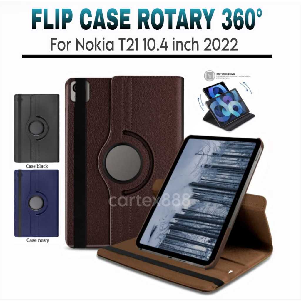 Case Rotary Nokia T21 10.4"inch 2022 / case nokia t21 / casing nokia t21 / case nokia tab t21  nokia