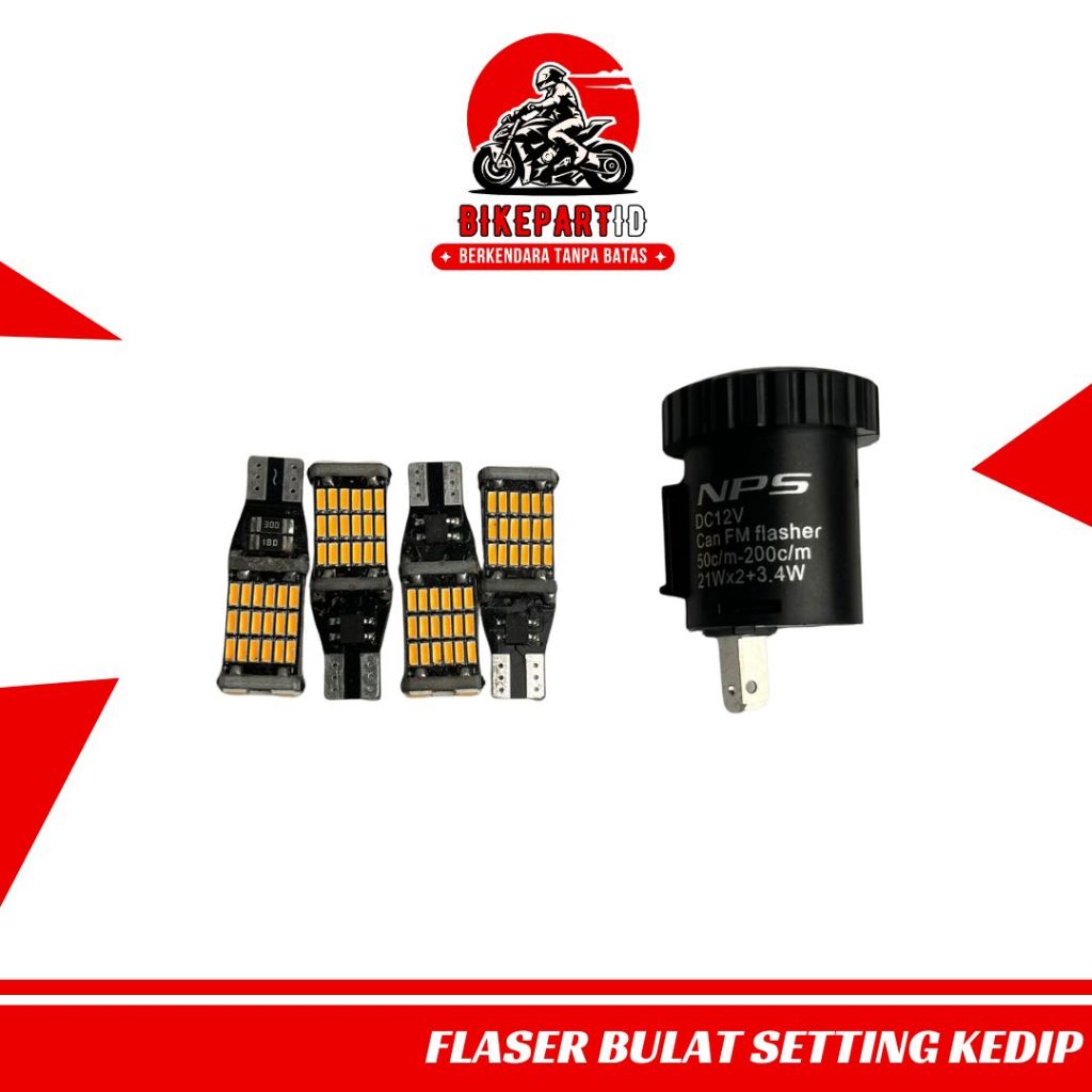 PROMO FLASER FLASHER BULAT BOTOL SEN SEIN ATUR KEDIP CEPAT LAMBAT DAJJAL PAKET DAJJAL MIO VARIO AERO